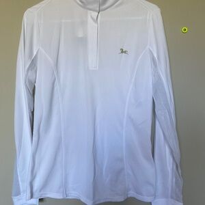 Women’s Equestrian shirt in white size Medium. NWT